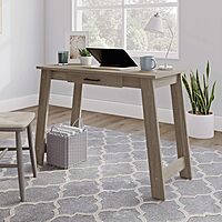 Sauder Beginnings Writing Table, Silver Sycamore Finish