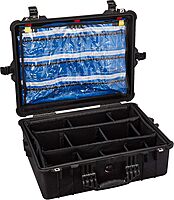 PELICANO 1600EMS Protector Case with Multi-Layer Lid Organizer and Padded Dividers