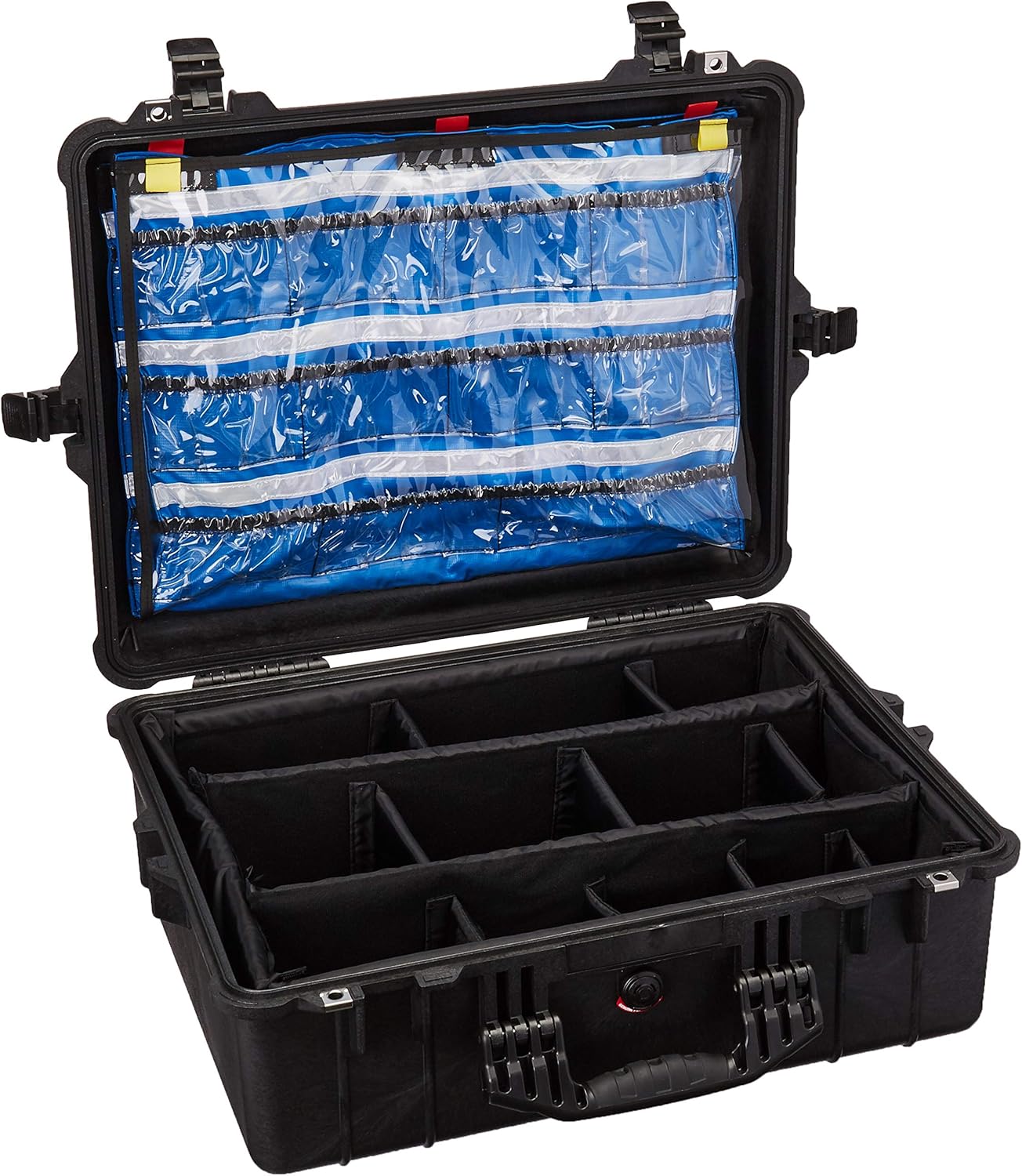 PELICANO 1600EMS Protector Case with Multi-Layer Lid Organizer and Padded Dividers