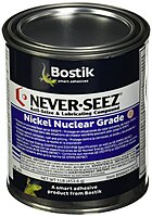 Bostik 535-NG165 Never-Seez Model NG-165 Silver Gray Nuclear Grade Nickel Special Anti-Seize Compound
