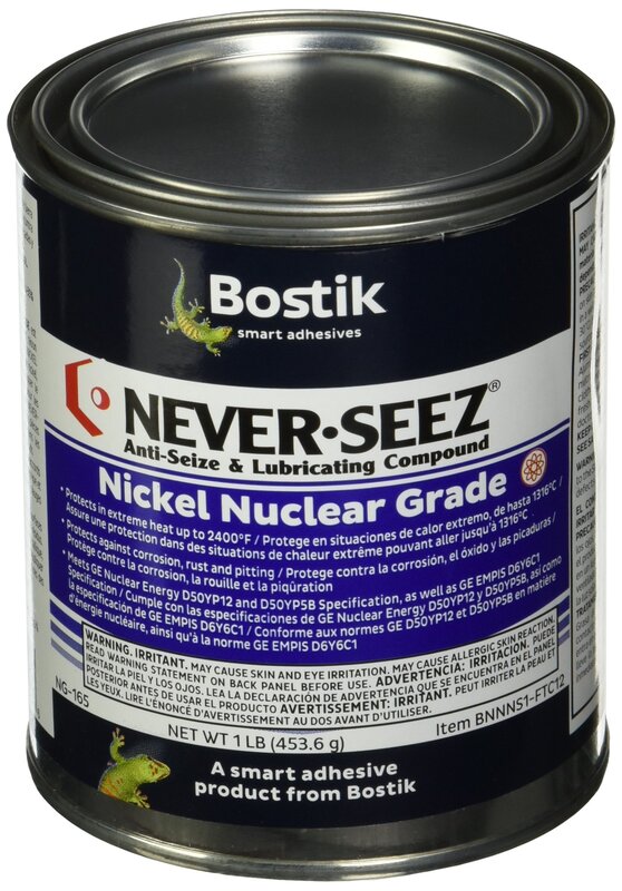 Bostik 535-NG165 Never-Seez Model NG-165 Silver Gray Nuclear Grade Nickel Special Anti-Seize Compound