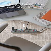 Tripp Lite TLP76MSG 7 Outlet (6 Individually Controlled) Surge Protector Power Strip, 6ft Cord