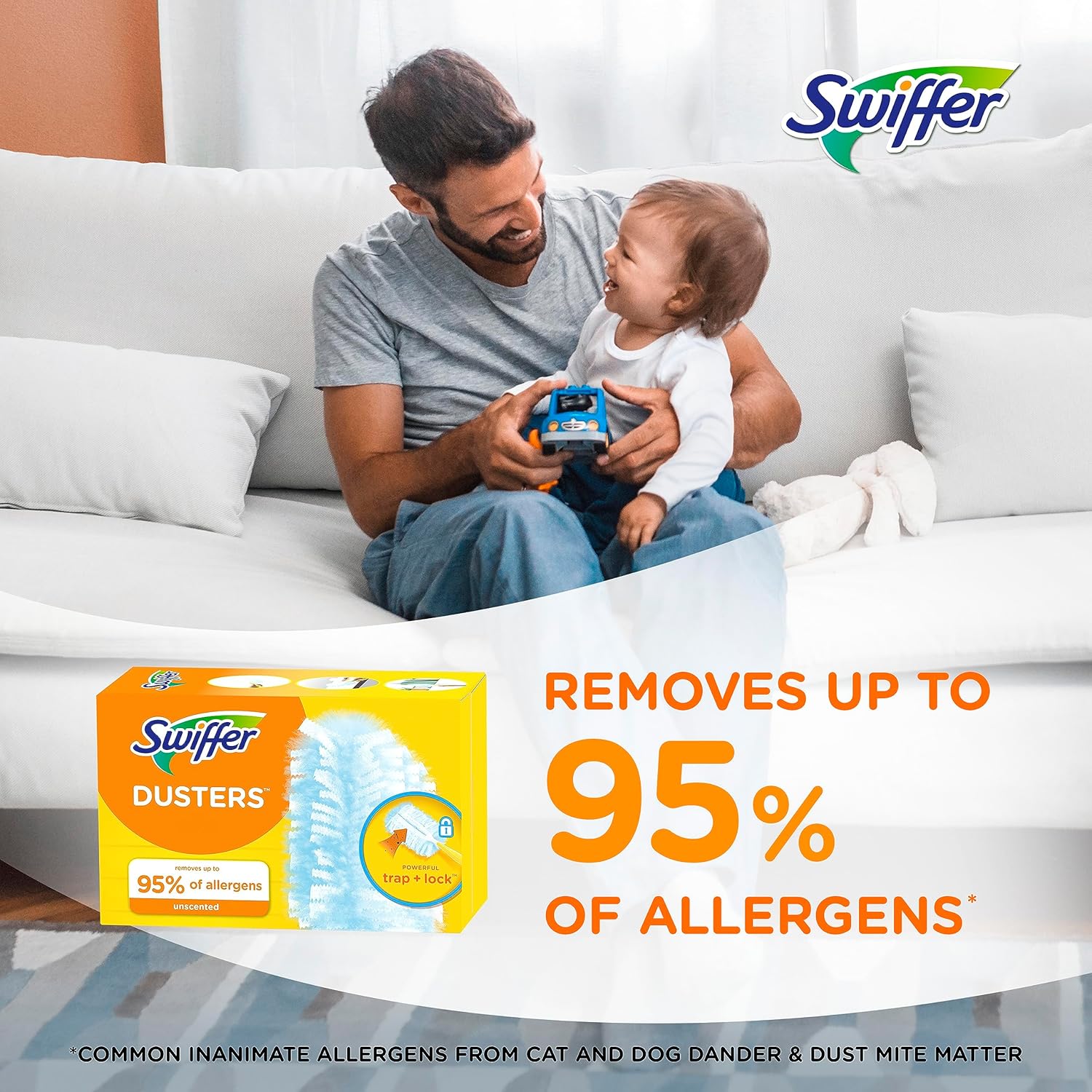 Swiffer Dusters Refill for Cleaning, Made by SWIFFER, Feather & Microfiber Duster Disposable Alternative