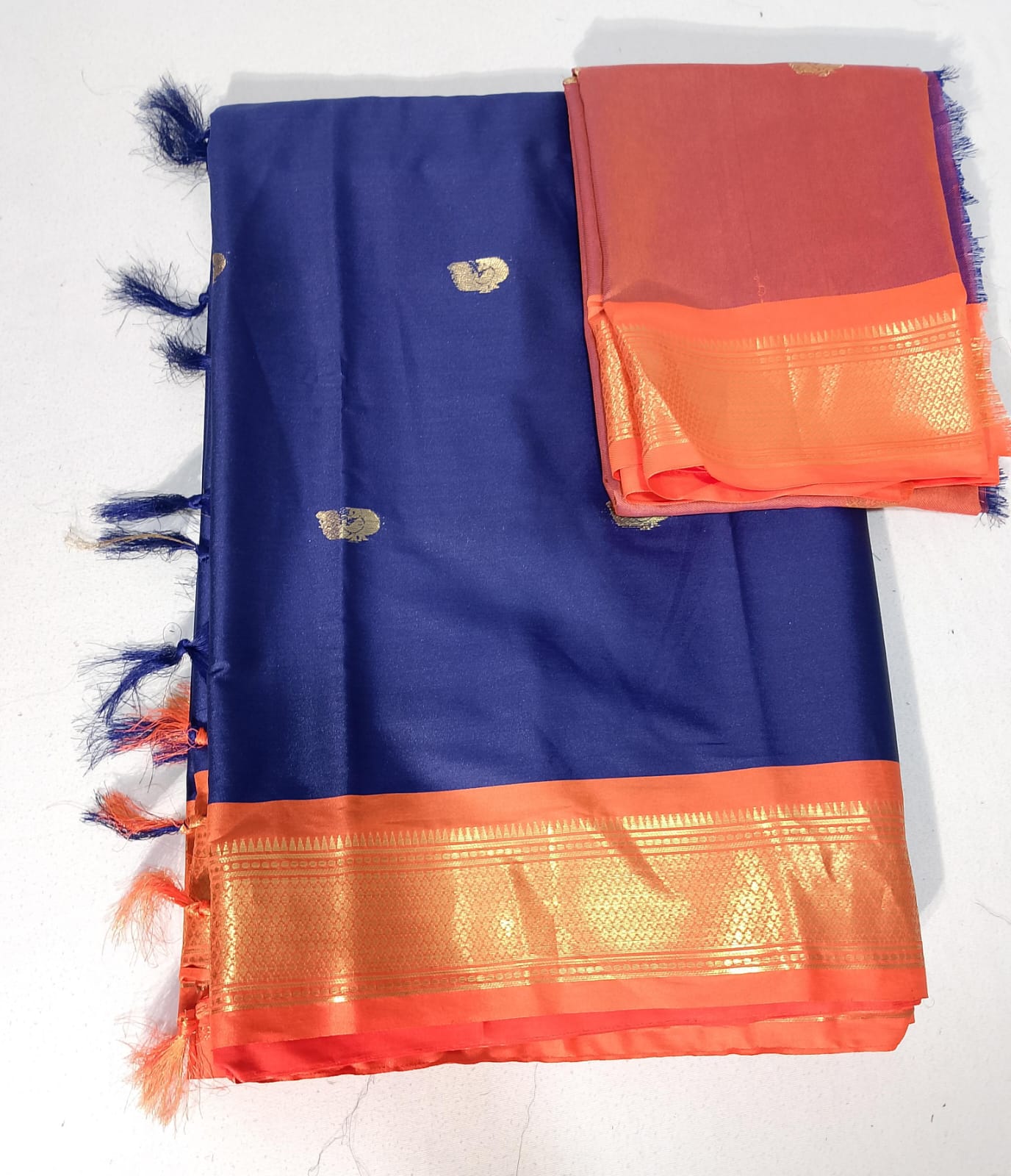 N318: Ready To Ship Beautiful Paithani Silk Saree With Unstitched Blouse
