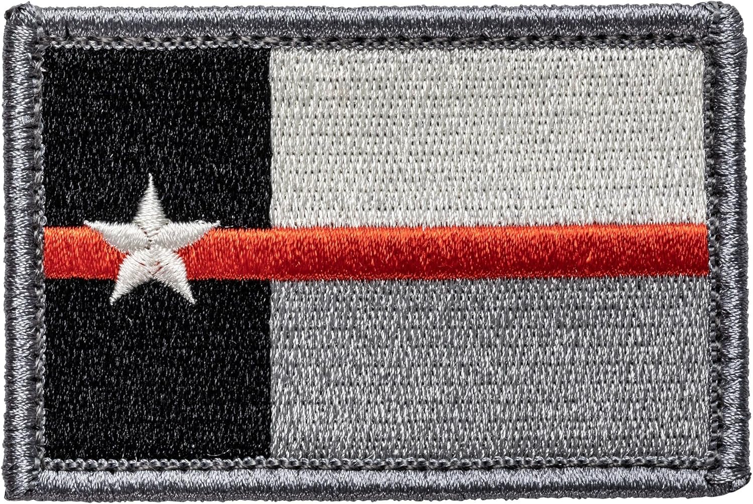 5.11 Tactical Patch - Texas Thin Red Line Patch, Hook-Back Adhesion, Laser-Cut to Size, Red, Style 81612