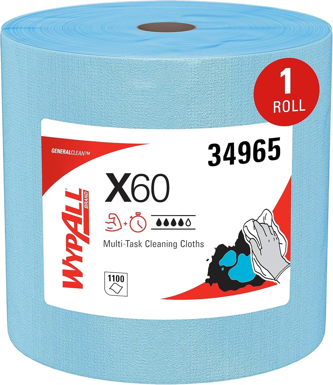 TOALLAS, ROLLO Jumbo, 12 1/2 x 13 2/5, AZUL, 1100/Roll