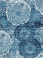 Anji Mountain Rug'd Office Chair Mat for Carpet & Hardwood Floor - Jacquard Woven Top, Anti-Slip Backing, Low Pile