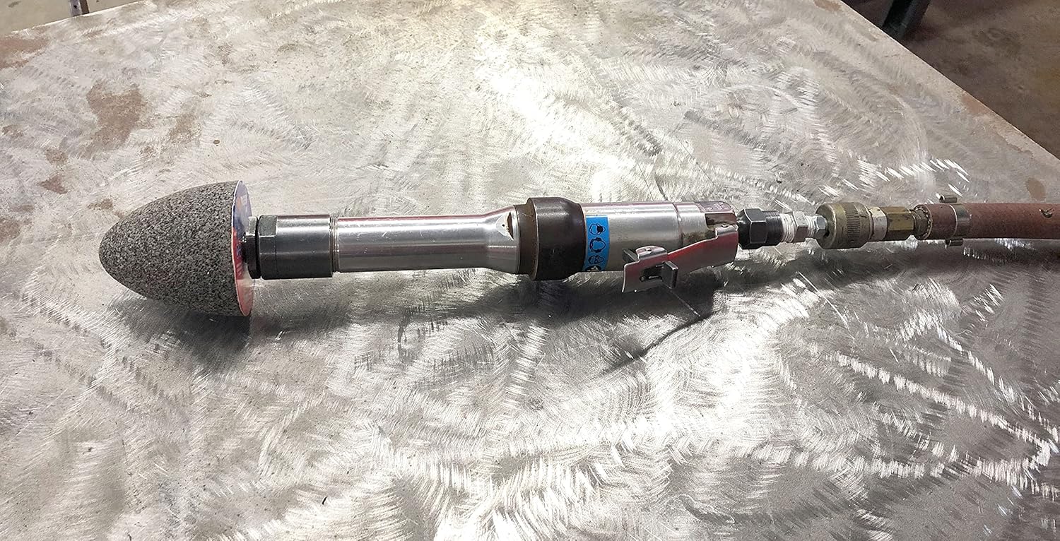 Weiler 68314 TIGER AO TYPE 16 Round Tip Portable Grinding Cone, A24-R, 3" X 3" X 5/8-11 (Pack of 12)