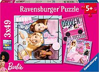 Barbie 49 Piece Jigsaw Puzzle 3 Pack