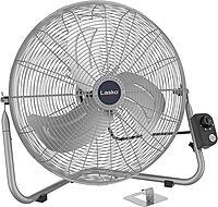 Lasko 20" Silver High Velocity Wall Mount Fan with Pivoting Head - 3 Speeds, Ideal Wall Mount Fan or Floor Fan for Home