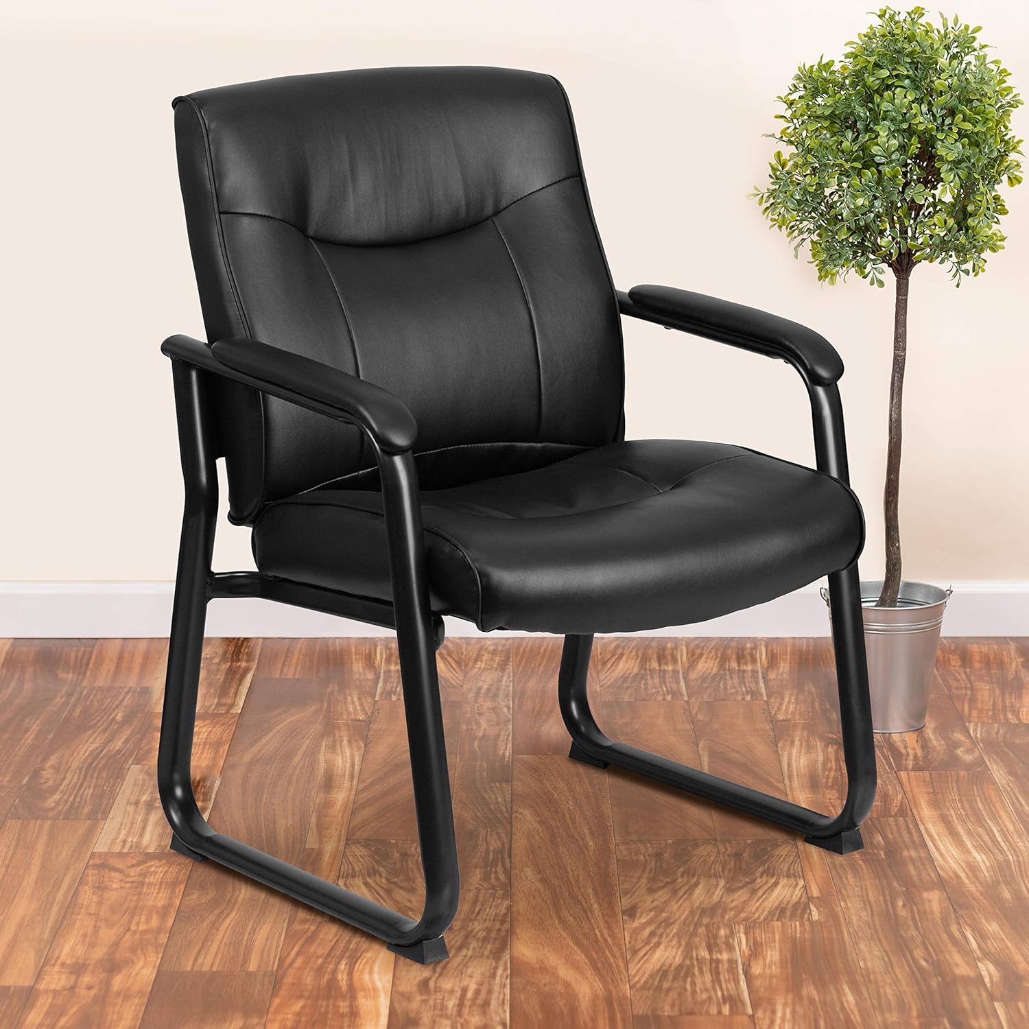 Flash Furniture Hercules Series Big & Tall LeatherSoft Executive Side Reception Chair