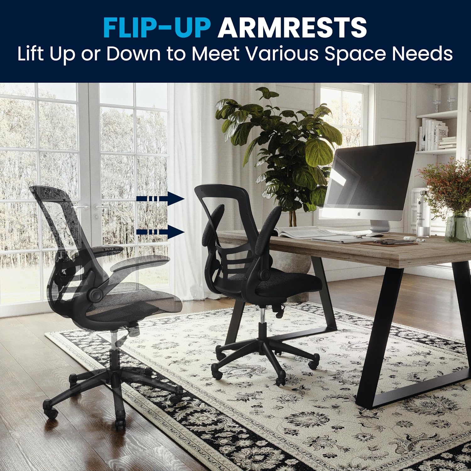 Flash Furniture Kelista Mid-Back Mesh Swivel Office Chair