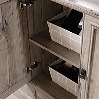 SAUDER Palladia 5-Shelf Library Bookcase with Doors