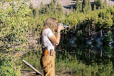 BIANCHI Model 7 Shadow II Pancake-Style Leather Hip Holster