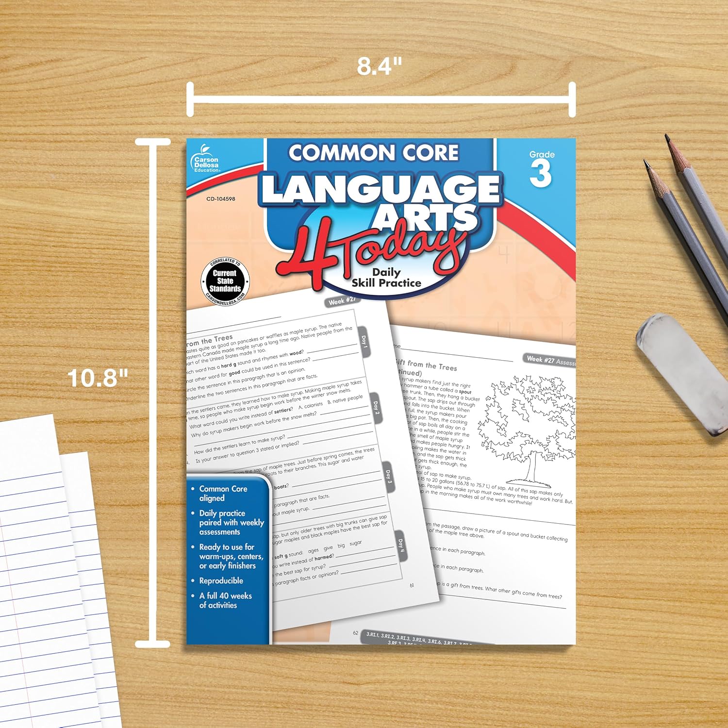 Common Core Language Arts 4 Today, Grade 3 (Common Core 4 Today) (Volume 3)