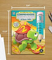 Carson Dellosa Comprehensive Curriculum of Basic Skills 1st Grade Workbook, Reading Comprehension, Language Arts, Spelling