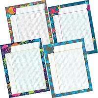 Barker Creek Kai Ola Incentive Chart Set of 4, Four Coordinating Incentive Charts in Colorful Tropical Sea Life Designs
