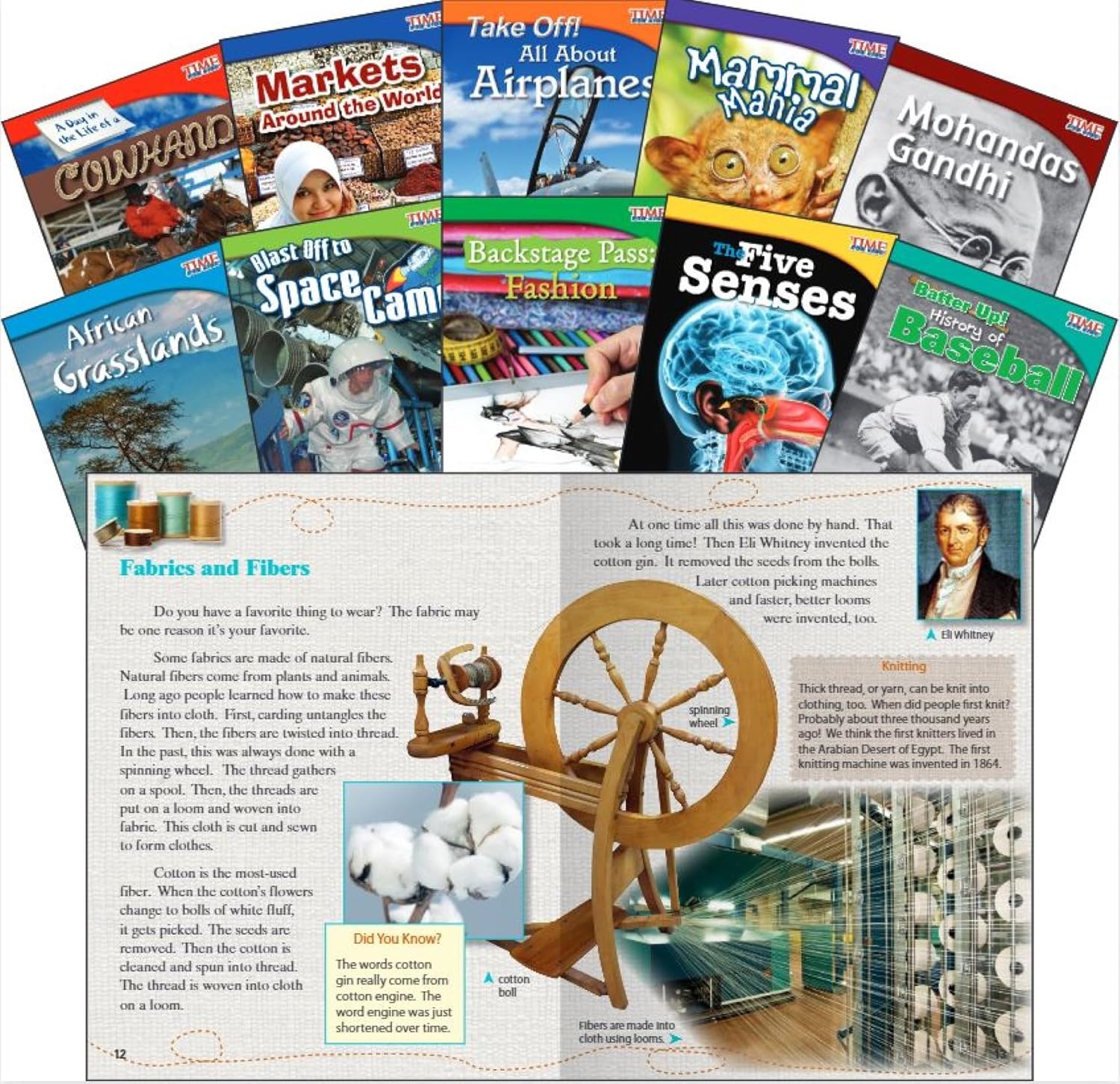 TIME FOR KIDS® Informational Text Grade 3 Readers Set 1 10-Book Set (TIME FOR KIDS® Nonfiction Readers)