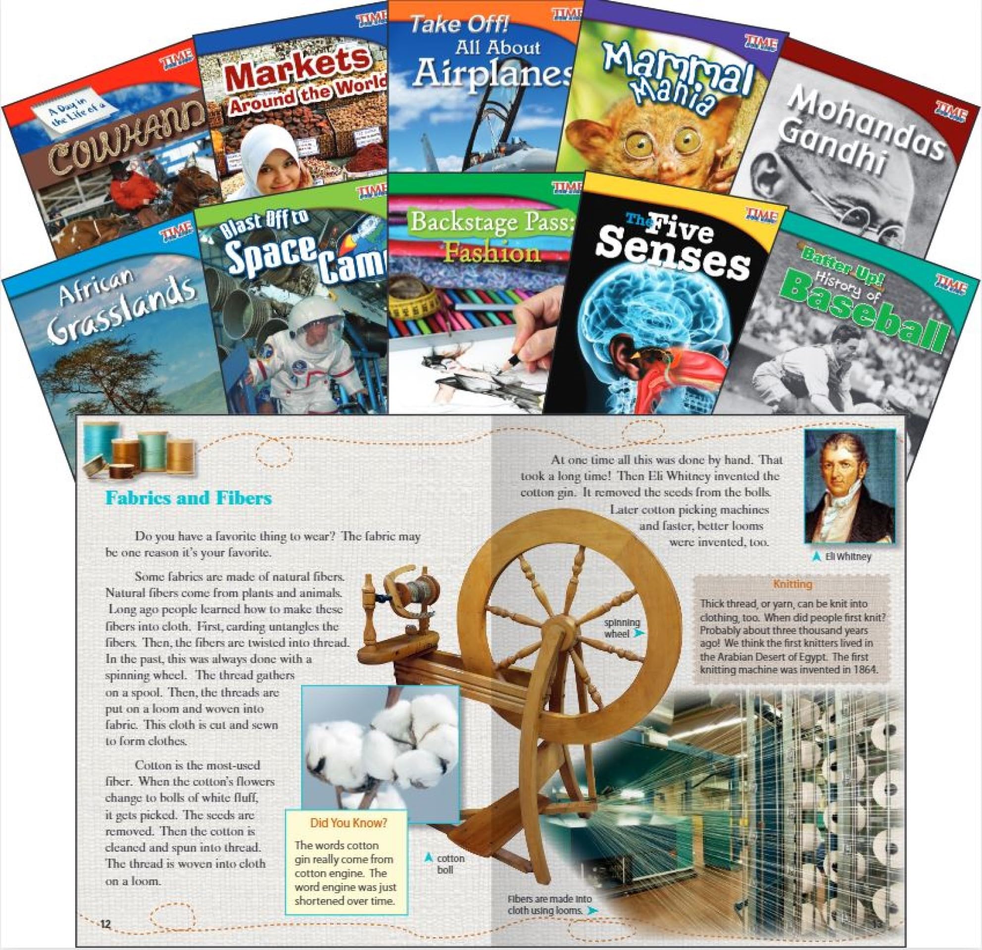 TIME FOR KIDS® Informational Text Grade 3 Readers Set 1 10-Book Set (TIME FOR KIDS® Nonfiction Readers)