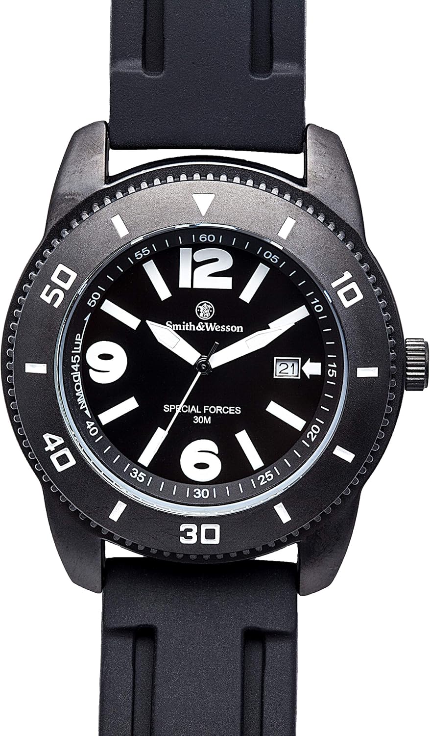 Smith & Wesson Paratrooper Men's Watch, 3ATM, Stainless Steel Caseback, Japanese Movement, Tactical Watch, Scratch Resistant