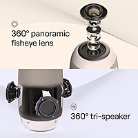 Owl Labs Meeting Owl 3 - 360° 1080p HD Conference Room Camera, AI-Driven Speaker-Tracking, 18-Foot Mic Pickup - Certified for Microsoft Teams - Works with Zoom, Google Meet - Plug & Play Setup