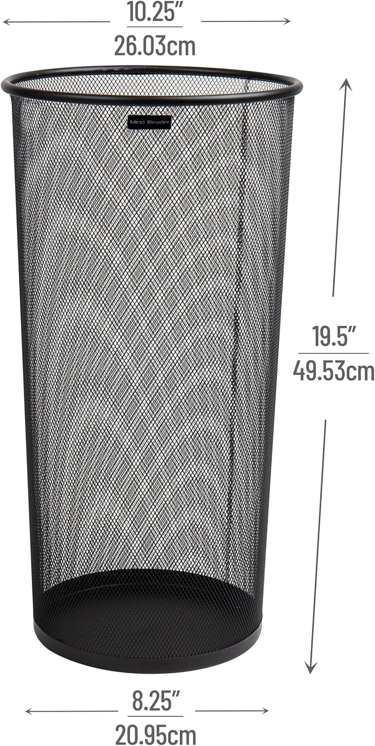 MIND READER Metal Mesh Umbrella Stand Multi-Purpose Storage