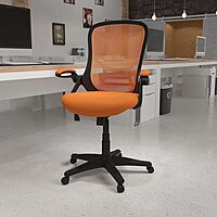 Flash Furniture Porter High-Back Mesh Ergonomic Swivel Office Chair with Adjustable Lumbar Support and Flip-Up Armrests