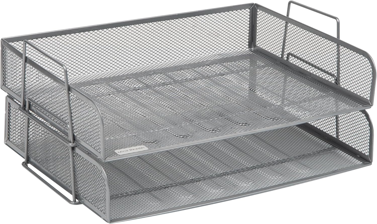 Mind Reader Stackable Paper Tray, Desktop Organizer, File Storage, Office, Metal Mesh - 9.8" x 6.3"