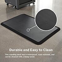 Vari Standing Mat 34x22 (VariDesk) - Anti Fatigue Non-Slip Mat for Standing Desk, Cushioned for Comfort