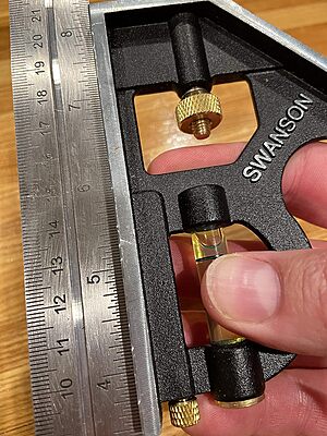 SWANSON TOOLS Combination Square with Die-Cast Zinc Body and Stainless Steel Rule