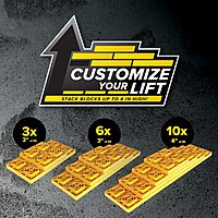 Camco FasTen RV Leveling Blocks with T-Handle, Interlocking Design