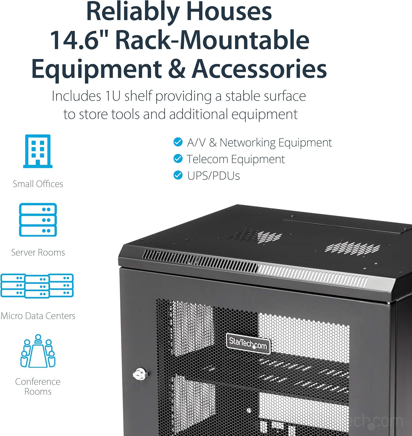 StarTech.com 19" Wall-Mount Server Rack Cabinet