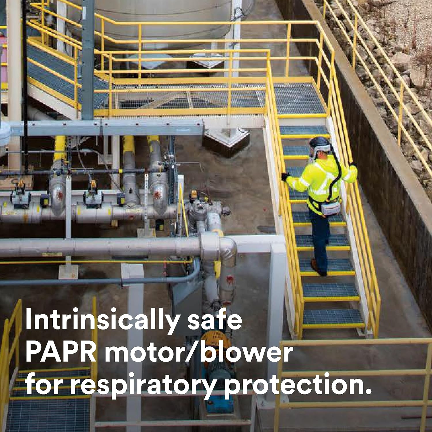 3M PAPR Respirator, Versaflo Powered Air Purifying Respirator Heavy Industry Kit, TR-800-HIK, Intrinsically Safe, NIOSH