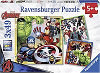 Avengers Assemble 49 Piece Jigsaw Puzzle 3 Pack