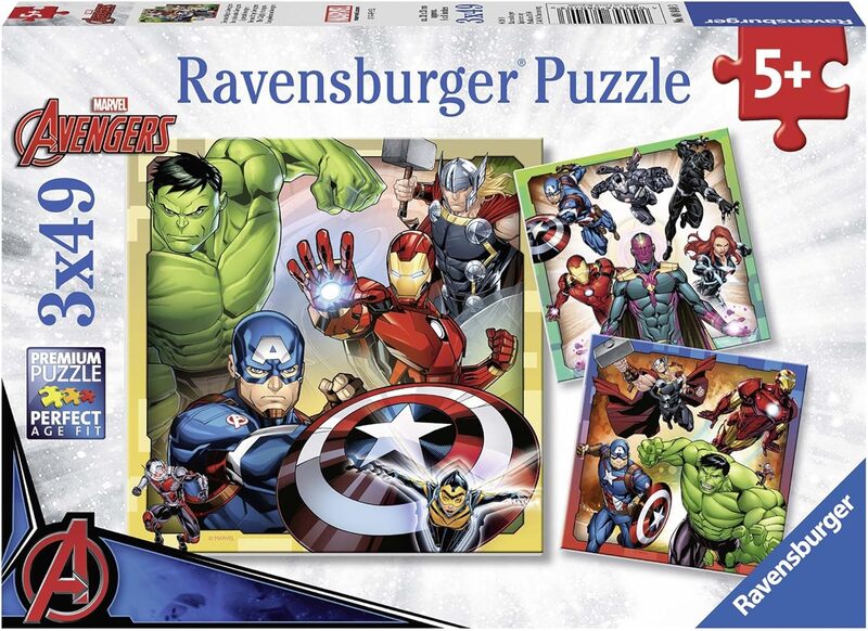 Avengers Assemble 49 Piece Jigsaw Puzzle 3 Pack