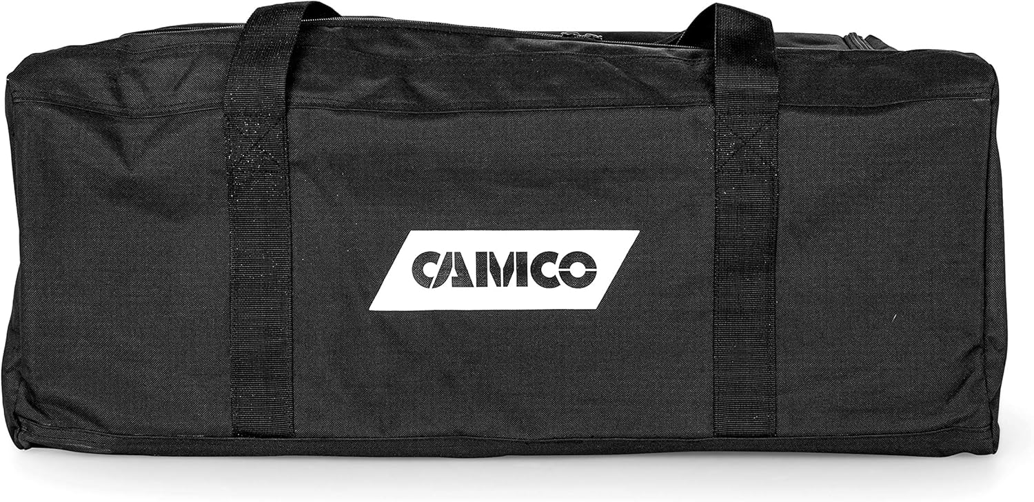 Camco Durable All Purpose RV Storage Bag with Internal Compartments - Securely Holds RV Stabilization, Electrical