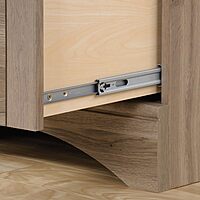 Sauder Harbor View Home Office Computer Desk with Hutch and Keyboard Tray