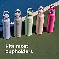 Hydro Flask Water Bottle - Insulated Stainless Steel - Straw Lid, Non Spill, Leakproof 24 Oz Trillium Pink