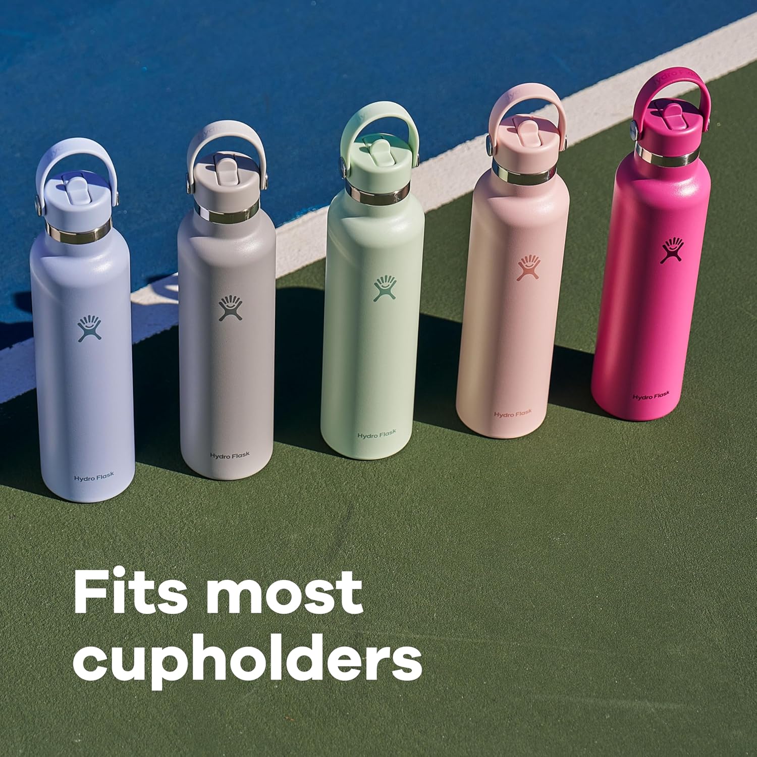 Hydro Flask Water Bottle - Insulated Stainless Steel - Straw Lid, Non Spill, Leakproof 24 Oz Trillium Pink