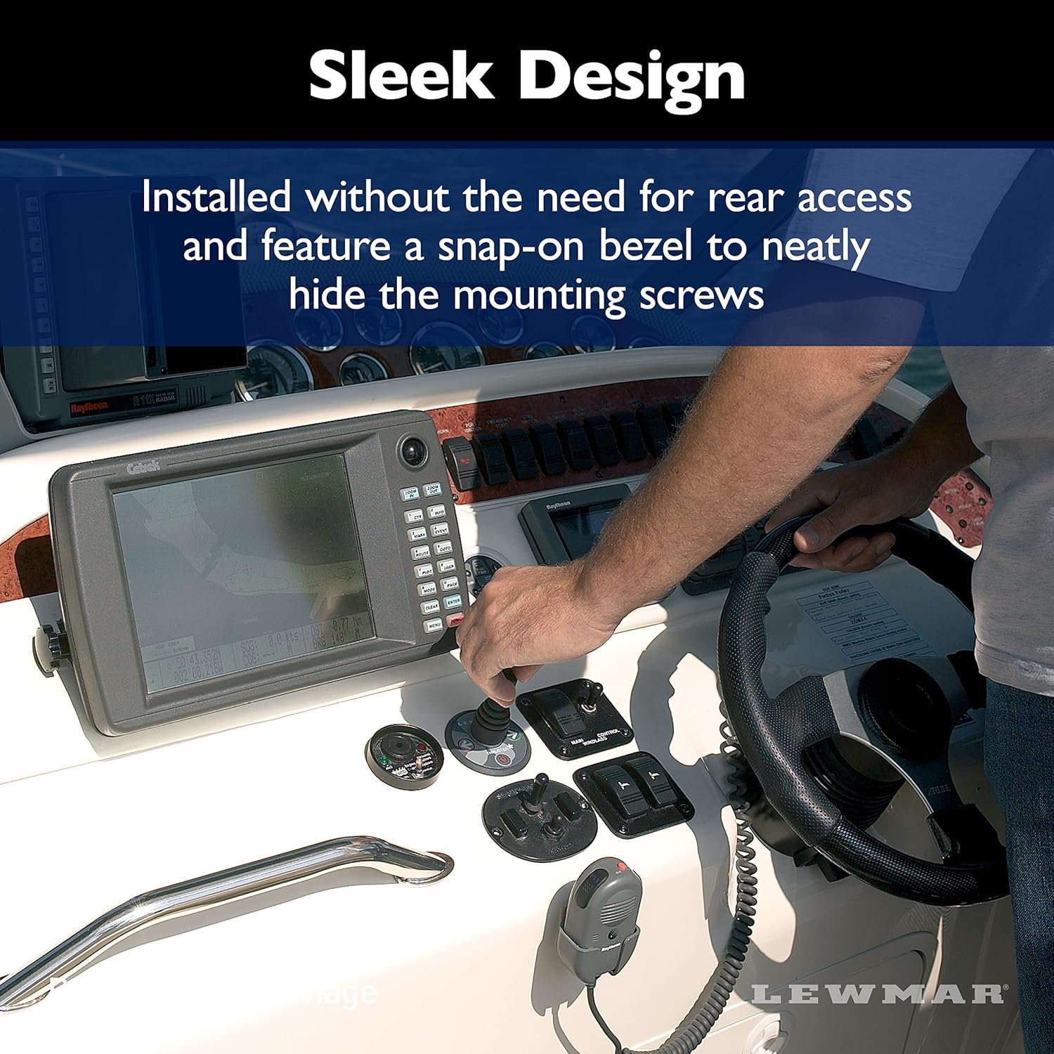 Lewmar Single Boat Joystick Thruster Control with Ergonomic, Tactile Pad, Sealed Membrane Switch Panel