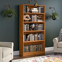 Bush Furniture Universal Bookcase - Storage and Display Bookshelf for Home or Office