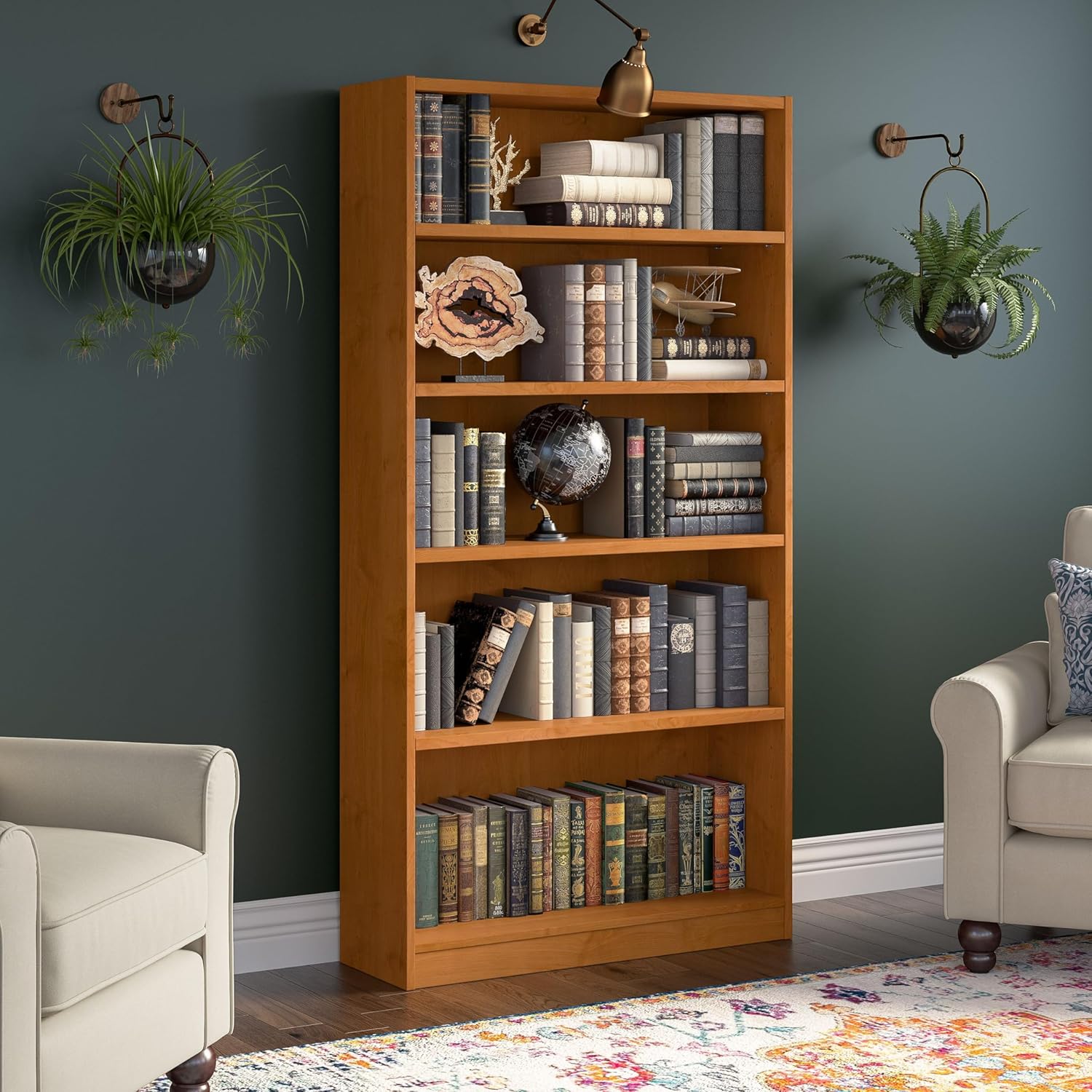 Bush Furniture Universal Bookcase - Storage and Display Bookshelf for Home or Office