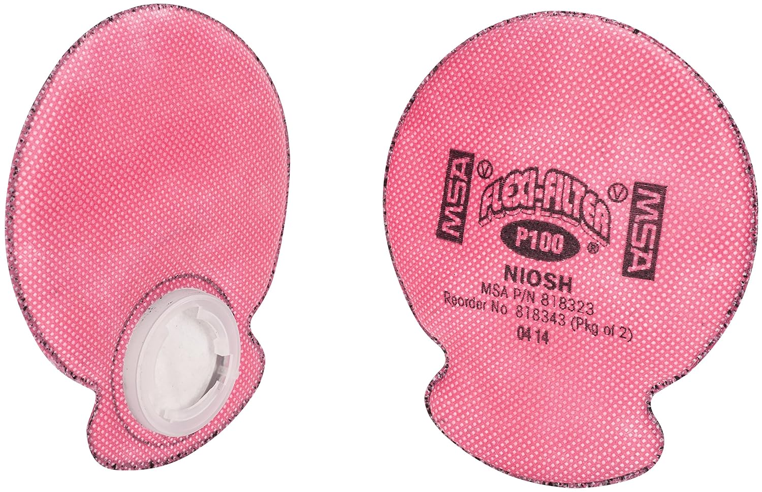 MSA 818343 Flexi-Filter Pad for Advantage Respirators with Nuisance Level OV, Ozone Removal, P100 Filter Type (Pack of 2)