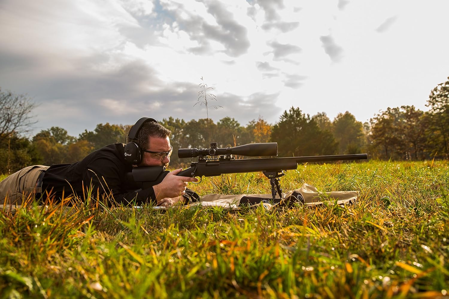 CALDWELL XLA Pivot Bipod with Adjustable Notched Legs and Slim Folding Design