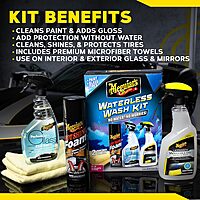 Meguiar’s Waterless Wash Kit - This Premium Car Detailing Kit Gently Removes Dirt and Grime