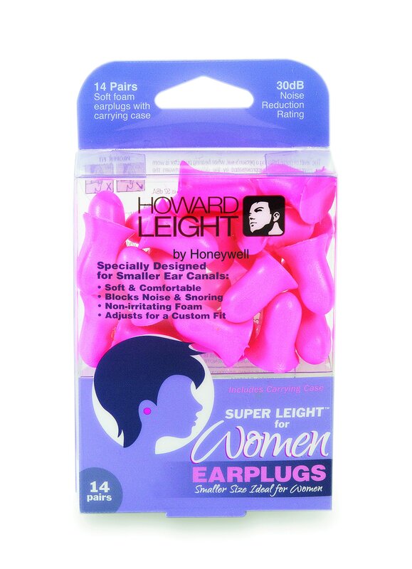 Howard Leight by Honeywell Super Leight for Women Disposable Pre-Shaped Small Earplugs, 14-Pairs (R-01757)