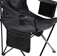 COLEMAN Portable Camping Chair with Built-In 4-Can Cooler, Cushioned Seat & Back