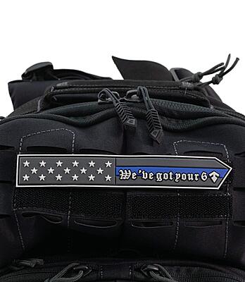 First Tactical 195117-691-1SZ TBL We've Got Your 6 Ntp Academy Blue 1SZ