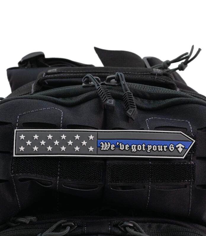 First Tactical 195117-691-1SZ TBL We've Got Your 6 Ntp Academy Blue 1SZ