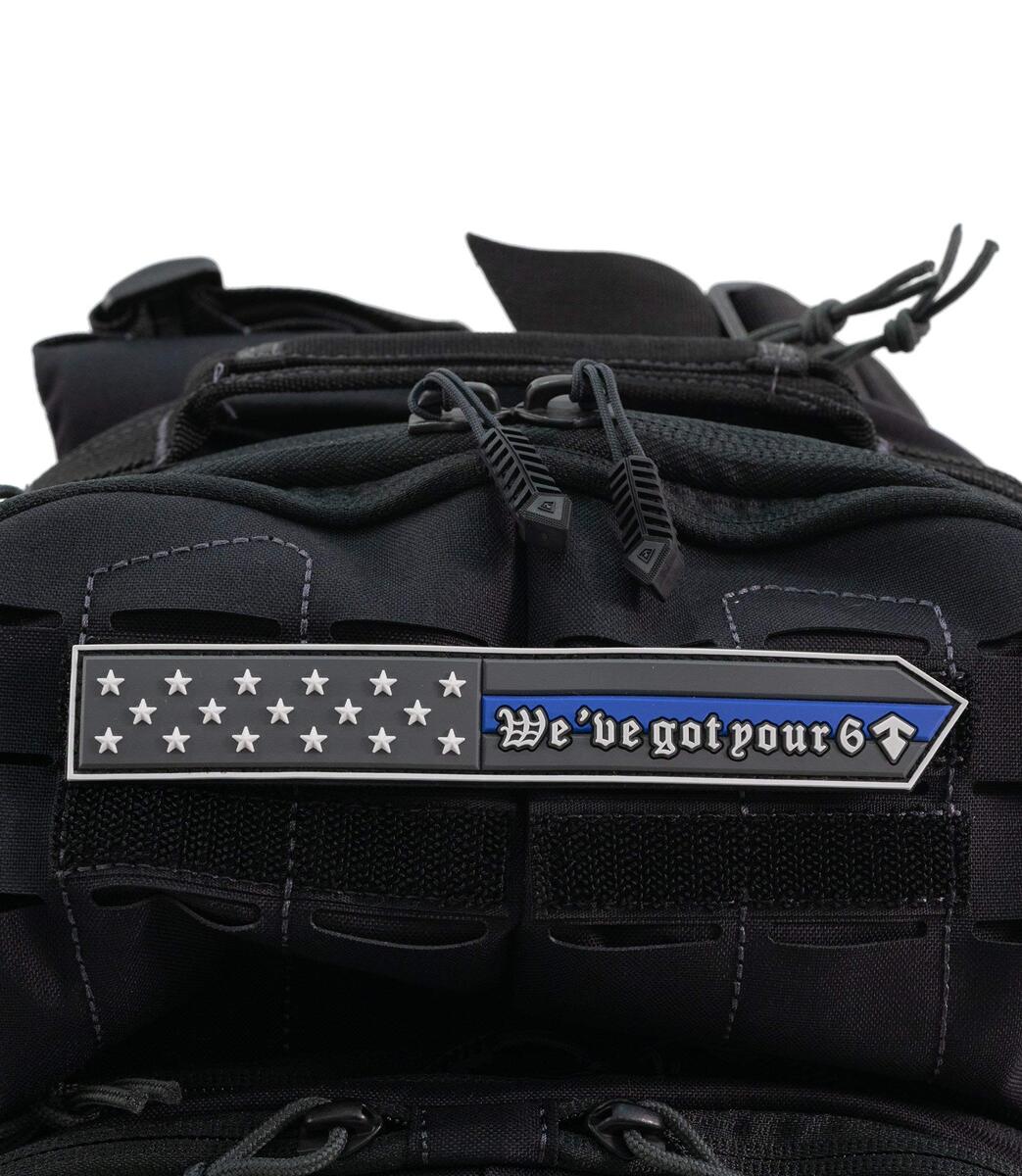 First Tactical 195117-691-1SZ TBL We've Got Your 6 Ntp Academy Blue 1SZ